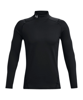 Under Armour Baselayer CG Fitted Mock Longsleeve T-Shirt Schwarz F001 - schwarz