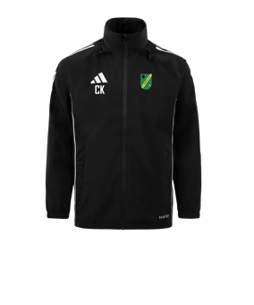 adidas Tiro 24 Regenjacke Schwarz Weiss