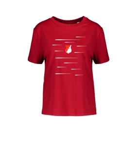 Merch Muser T-Shirt Women Red | #lines