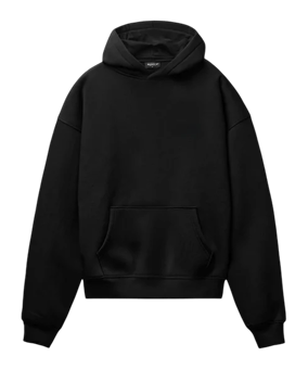 Burocs Basic Hoody Schwarz - schwarz