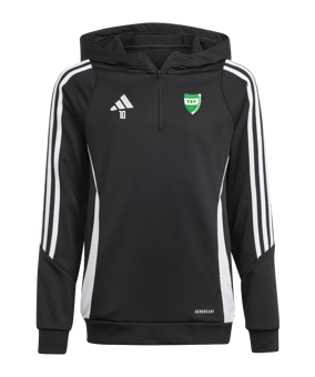 adidas Tiro 24 Hoody Kids Schwarz Weiss