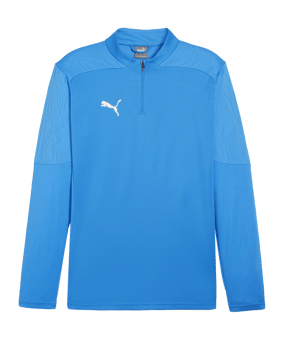 PUMA teamFINAL Training 1/4 Zip Sweatshirt F02 - dunkelblau