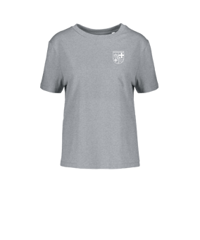 Merch Muser T-Shirt Women Heather Grey | #logo1c
