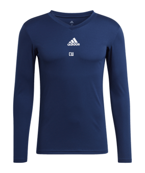adidas Team Base Top langarm Blau 