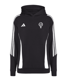 adidas Tiro 24 Hoody Kids Schwarz Weiss