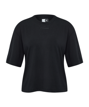 Hummel Mt Vanja Boxy Short T-Shirt Damen Schwarz F2001 - schwarz