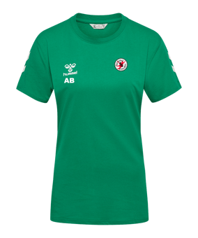 Hummel Go 2.0 Chevron T-Shirt Damen Grün F6235