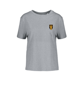 Merch Muser T-Shirt Women Heather Grey | #justlogo4c