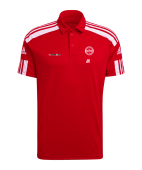 adidas Squadra 21 Poloshirt Rot Weiss
