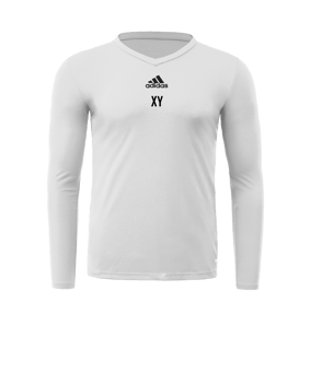 adidas Team Base Top langarm Weiss
