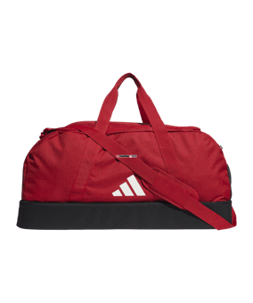 adidas Tiro League Duffel Bag Gr. L Rot Weiss