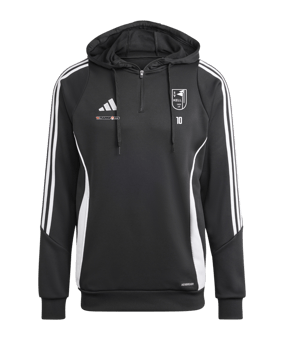 adidas Tiro 24 Hoody Schwarz Weiss 