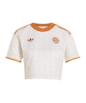 adidas FC Bayern München Frauenteam MCM Cropped Trikot 2026/2027 Damen Beige