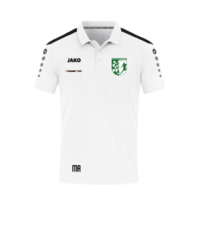 JAKO Power Poloshirt Weiss Schwarz F000