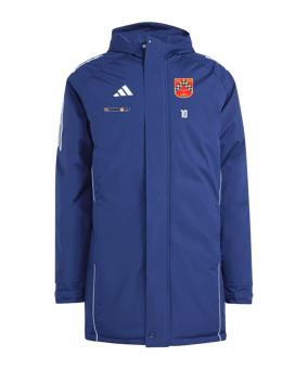 adidas Tiro 24 Kapuzenjacke Blau Weiss