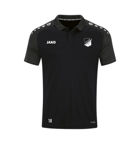 JAKO Performance Polo Schwarz Grau F804