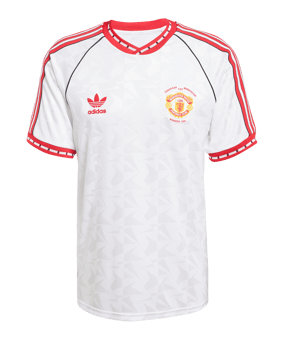 adidas Manchester United 1991 Trikot Away Weiss - weiss