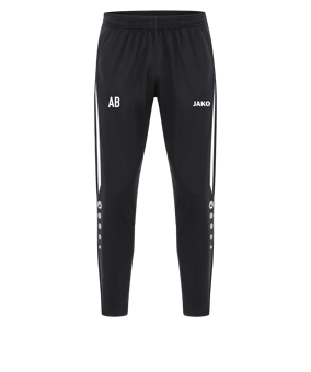 JAKO Power Polyesterhose Schwarz Weiss F802