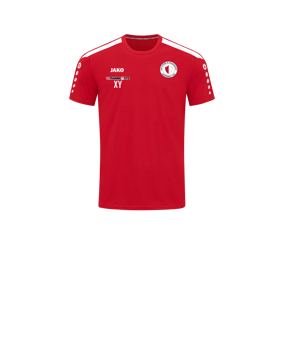 JAKO Power T-Shirt Kids Rot Weiss F100