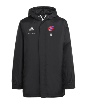adidas Entrada 22 Stadium Jacke Kids Schwarz