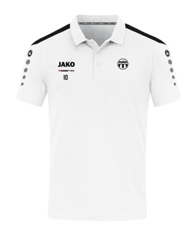 JAKO Power Poloshirt Kids Weiss Schwarz F000