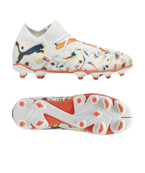 PUMA FUTURE 7 Match Creativity FG/AG Jr Kids Weiss Grün F01 - weiss