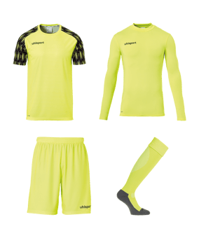 uhlsport Reaction Goalkeeper Ensemble de maillots Enfants Jaune C003 - jaune