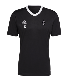 adidas Entrada 22 Trikot Schwarz Weiss