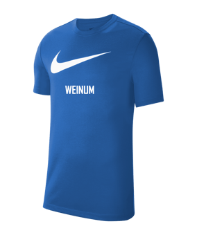 Nike Park 20 T-Shirt Swoosh Blau Weiss F463