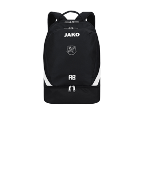 JAKO Iconic Rucksack mit Bodenfach Schwarz F800