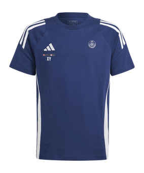 adidas Tiro 24 T-Shirt Kids Blau Weiss
