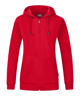JAKO Organic Kapuzenjacke Damen Rot F100