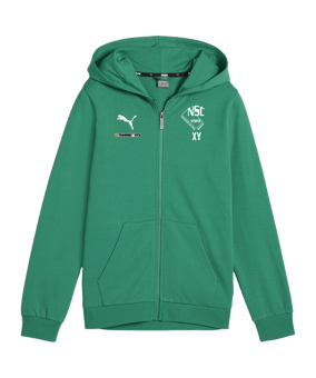 PUMA teamGOAL Casuals Kapuzenjacke Kids Grün F05
