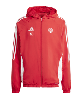adidas Tiro 24 Windbreaker Rot Weiss