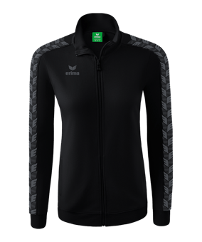 Erima Essential Team Tracktop Jacke Damen Schwarz - schwarz
