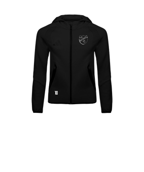 adidas Tiro Travel Hoody Kids Schwarz
