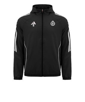 Veste coupe-vent adidas Tiro 24 noire blanche 
