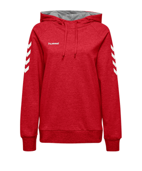 Hummel Cotton Hoody Damen Rot F3062 - rot