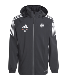 adidas Tiro 24 Regenjacke Schwarz Weiss