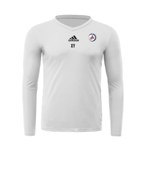 adidas Team Base Top langarm Weiss