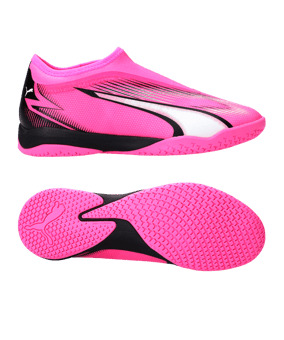 PUMA ULTRA Match LL IT Halle Mid Phenomenal Jr Kids Pink Weiss Schwarz F01 - pink
