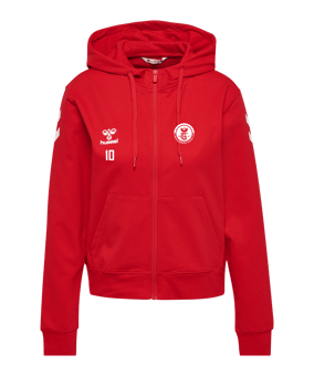 hummel Go 2.0 Chevron Kapuzenjacke Damen Rot F3062