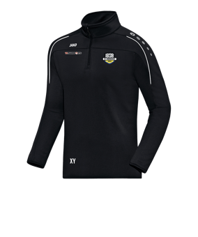 JAKO Classico Ziptop Schwarz Weiss F08