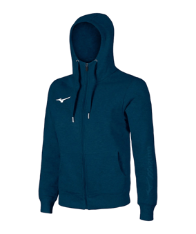 Mizuno Sweat Kapuzenjacke Dunkelblau F14 - blau
