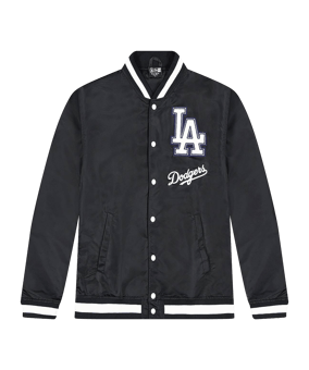 New Era Los Angeles Dodgers Varsity Jacke Schwarz - schwarz