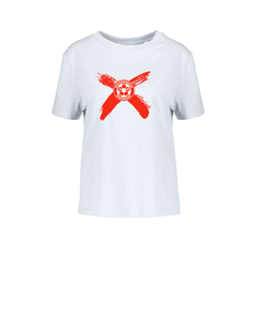 Merch Muser T-Shirt Women White | #cross