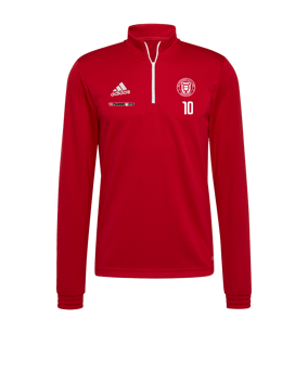 adidas Entrada 22 HalfZip Sweatshirt Rot