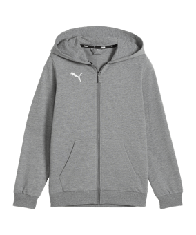 PUMA teamGOAL Casuals Kapuzenjacke Kids Grau F33 - grau