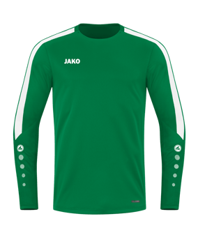 JAKO Power Sweatshirt Grün Weiss F200 - gruen