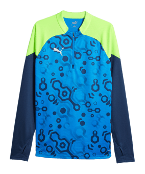 PUMA individualCUP HalfZip Sweatshirt Blau F54 - dunkelblau